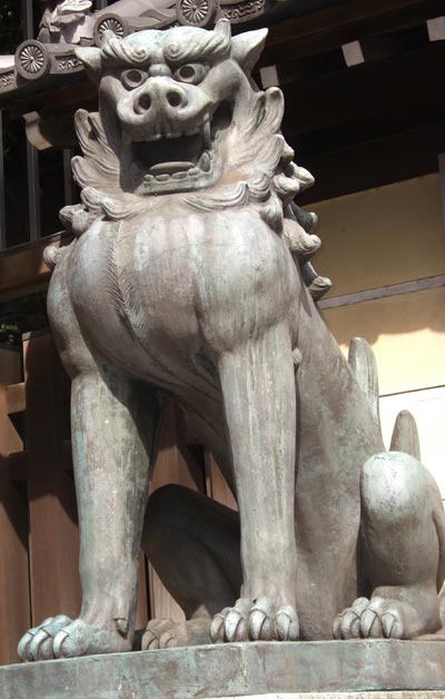 靖国神社横のこま犬4右 靖国神社横のこま犬4右