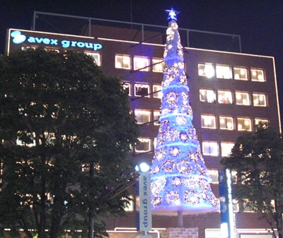 エイベックスグループ(Avex Group)のクリスマスツリーは凄い エイベックスグループ(Avex Group)のクリスマスツリーは凄い