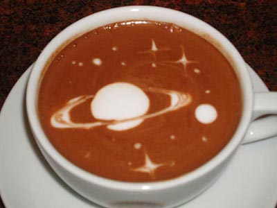 カフェアート002土星と中心とした太陽系 カフェアート002土星と中心とした太陽系