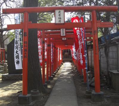 雑司ヶ谷の鬼子母神横「武芳神社・お稲荷様 雑司ヶ谷の鬼子母神横「武芳神社・お稲荷様